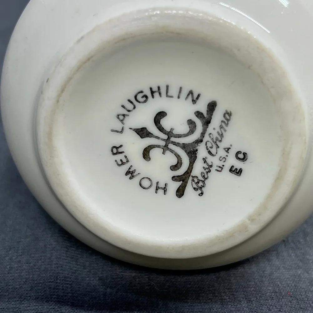 Homer Laughlin 50s Creamer Pink Floral Best China Vintage Restaurant Ware 3in